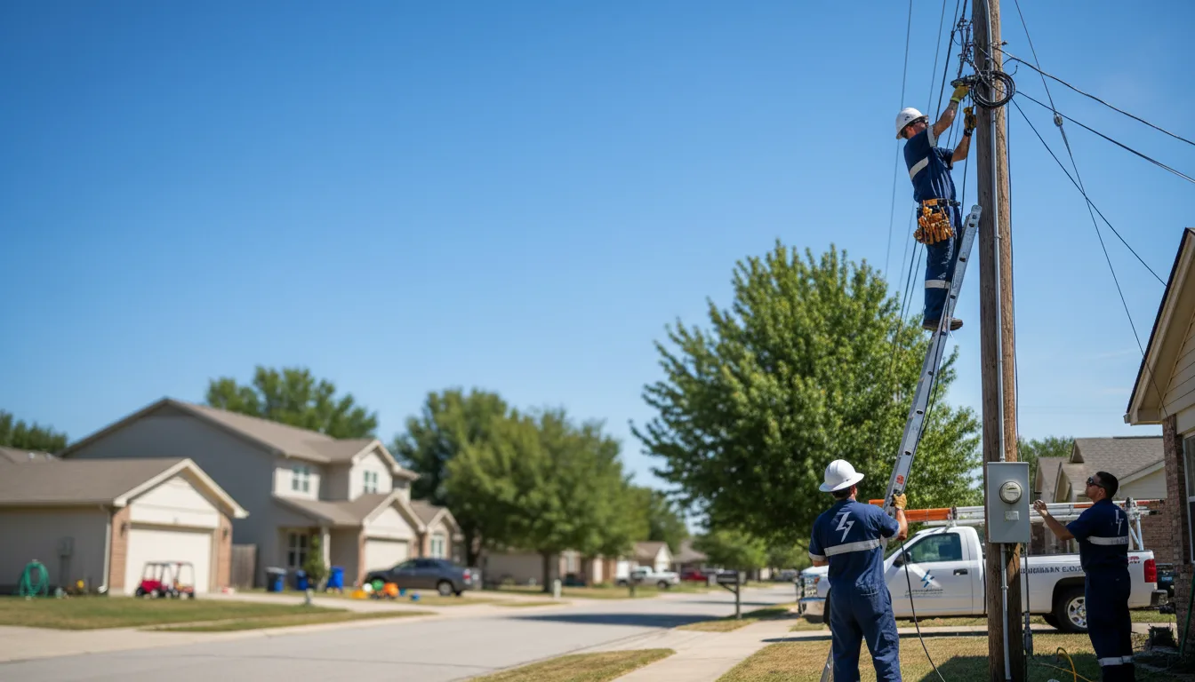 Residential electrician providing installation services in Oak Ridge, MO